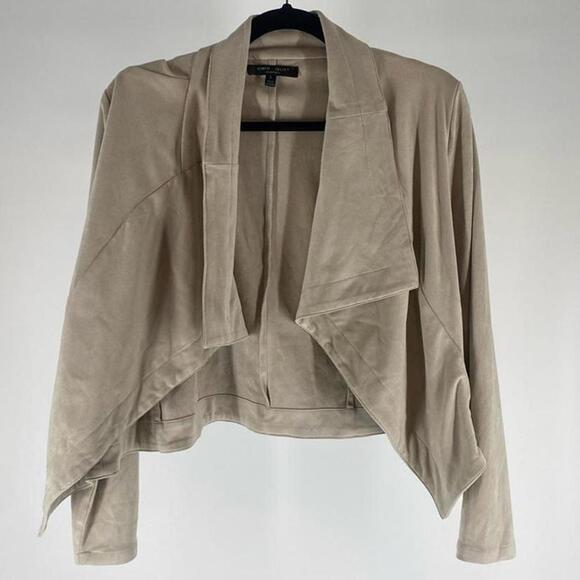 Chic Suede Cropped Jacket - Picture 1 of 2